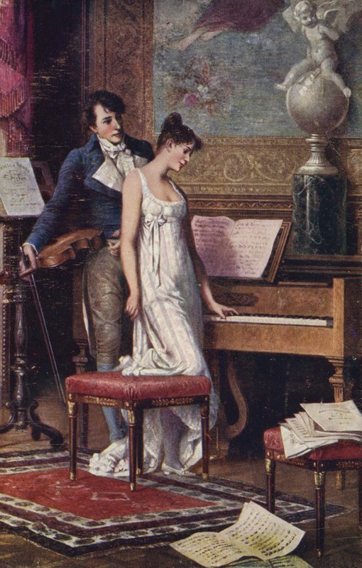 The Duet, 19th Century swed av Karl the Elder Schweninger