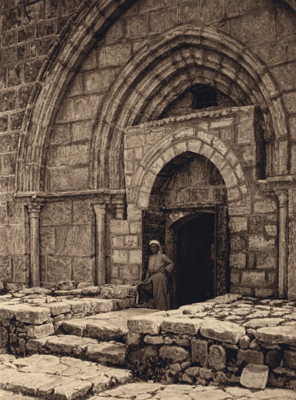 Jerusalem, Jungfrugravens kyrka, Portal (s/v foto) av Karl Grober