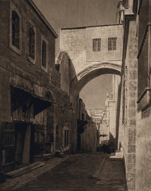 Jerusalem, Ecce Homo-Arch (s/v foto) av Karl Grober