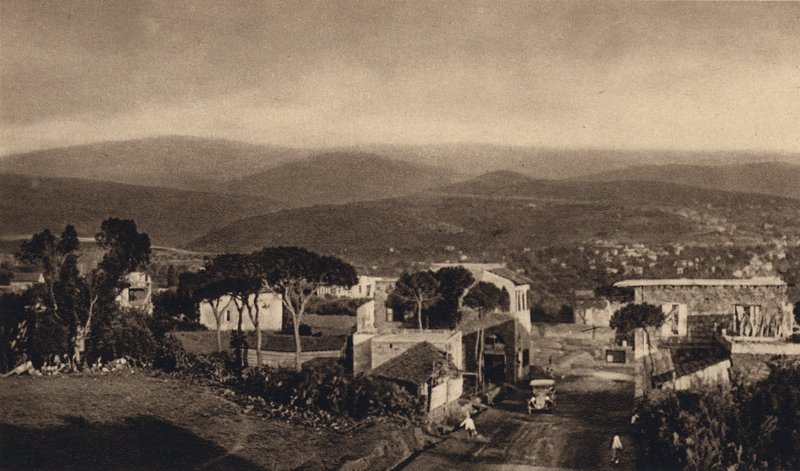 Utsikt över Beirut (s/v foto) av Karl Grober