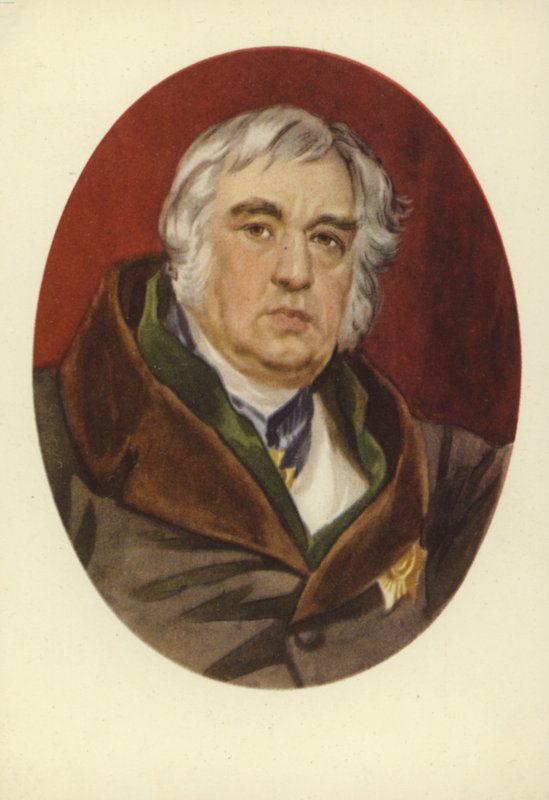 Ivan Krylov, rysk fabulerare av Karl Pavlovich Bryullov