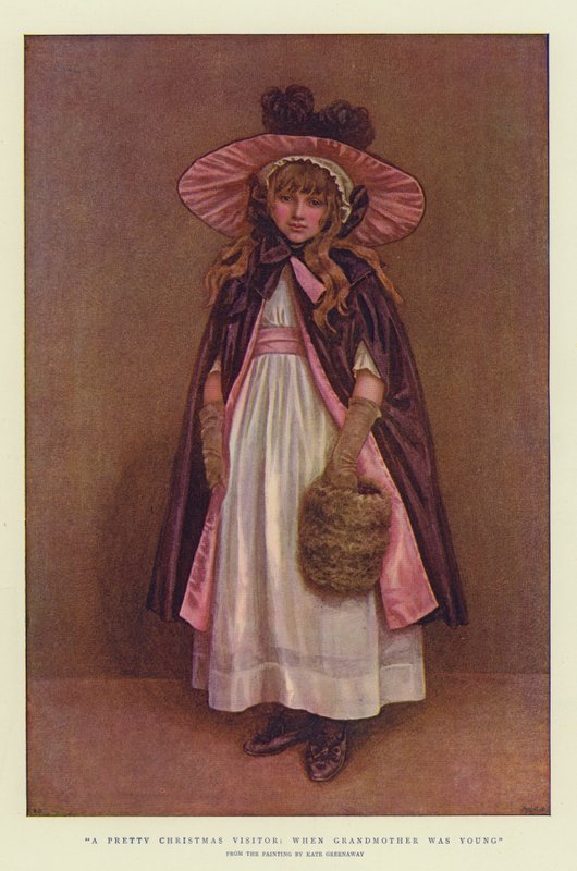En vacker julbesökare, när mormor var ung (kromolit) av Kate Greenaway