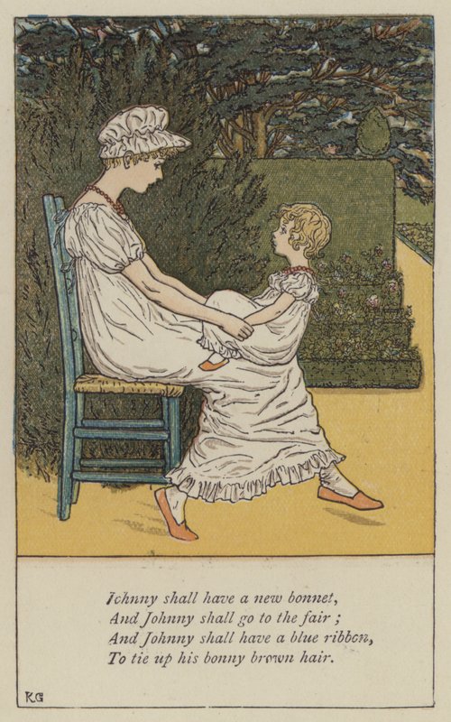 Johnny ska ha en ny motorhuv (litho i färg) av Kate (after) Greenaway