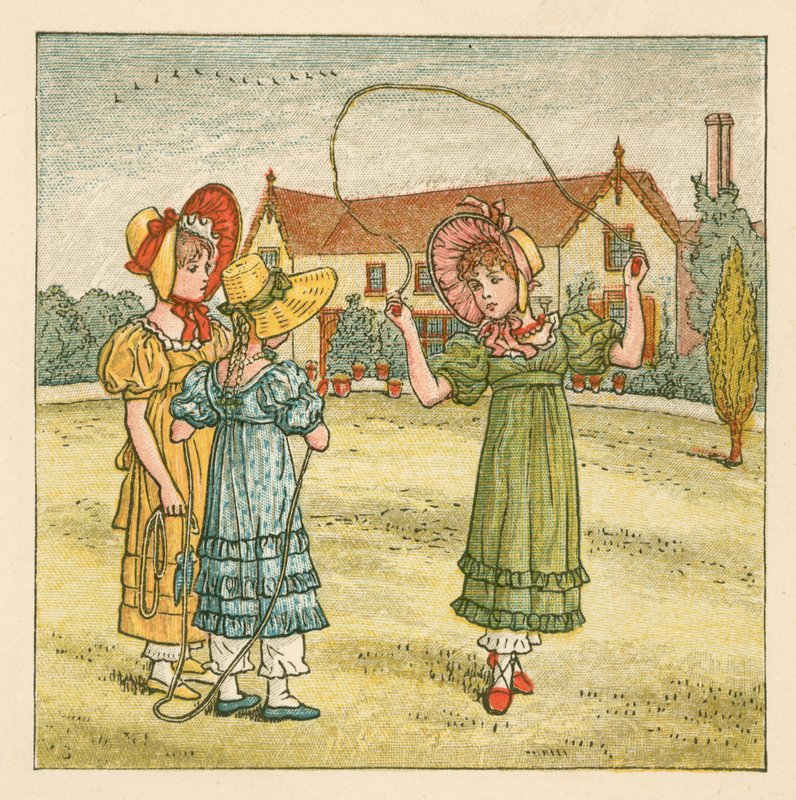 Tjejer hoppar över av Kate Greenaway