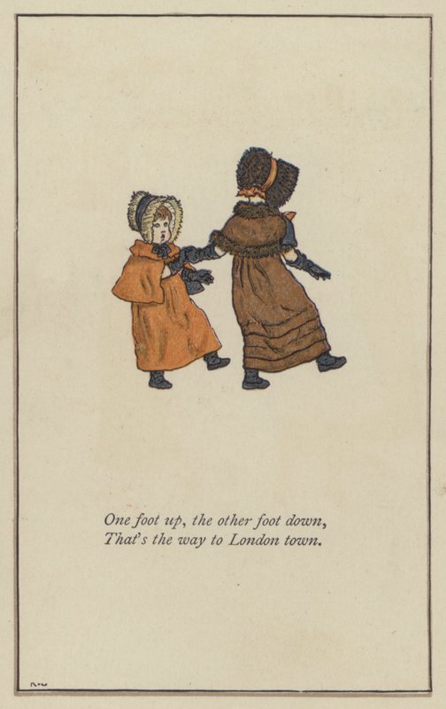 Ena foten upp, den andra foten ner av Kate Greenaway