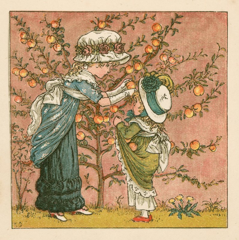 Plocka persikor av Kate Greenaway