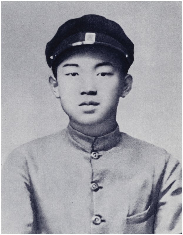 Kamrat Kim Il-sung under sina skolår (litho) av Korean Photographer