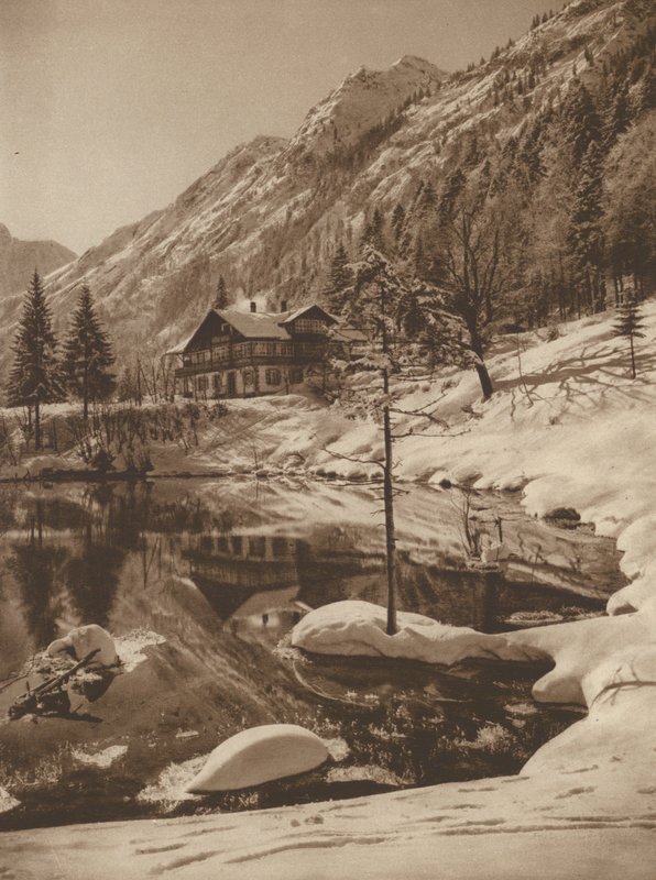 Der Christlessee bei Oberstdorf; Christlessee i Oberstdorf (s/v foto) av Kurt Hielscher