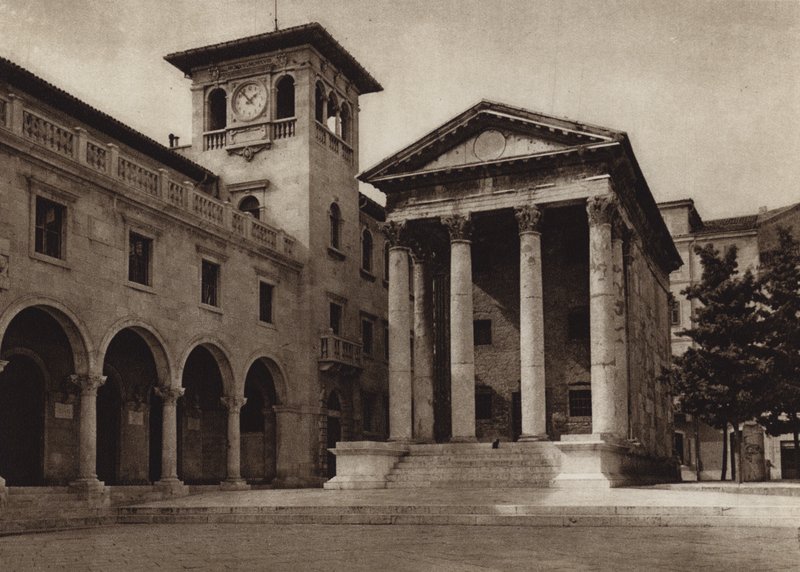 Italien: Polo, Tempio Augusteo (s/v foto) av Kurt Hielscher