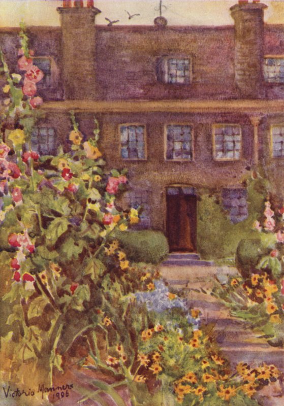 Grey Coat School, Westminster (färg litho) av Lady Victoria Marjorie Harriet Manners