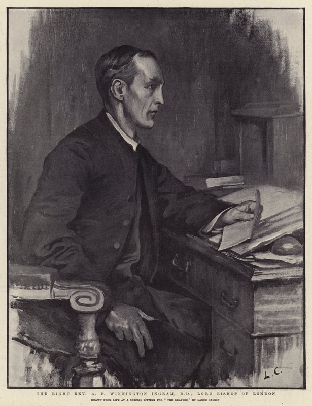 Rätt pastor A F Winnington Ingram, DD, Lord Bishop of London av Lance Calkin