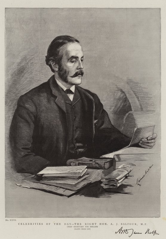 Dagens kändisar, högern ärade A J Balfour, MP av Lance Calkin