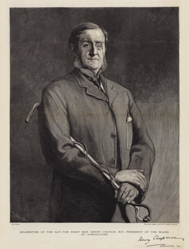 Dagens kändisar, Henry Chaplin, parlamentsledamot, ordförande för Jordbruksstyrelsen av Lance Calkin