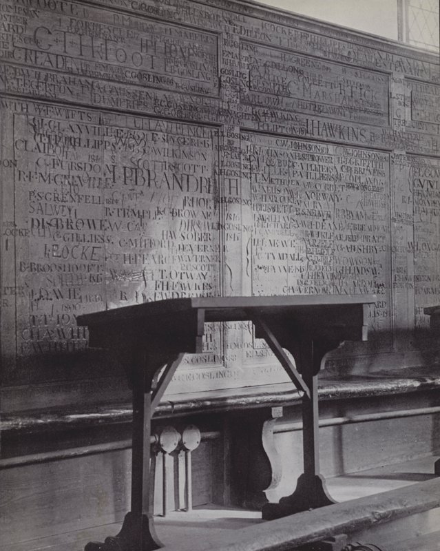 Upper School, Eton, The Gosling Panel (s/v foto) av Laszlo Moholy Nagy