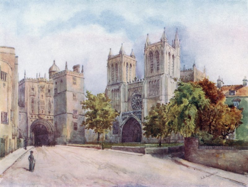 Bristol Cathedral, West Front av Laura Annie Happerfield