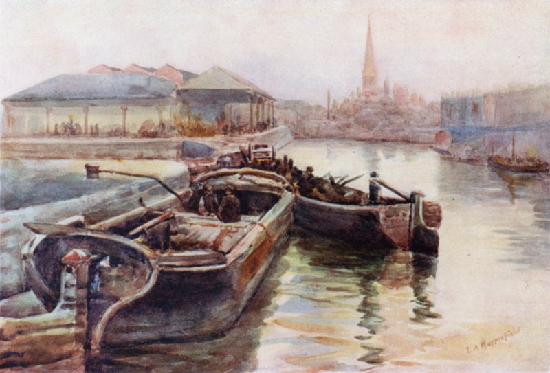 St Mary Redcliffe, från Princes Wharf av Laura Annie Happerfield