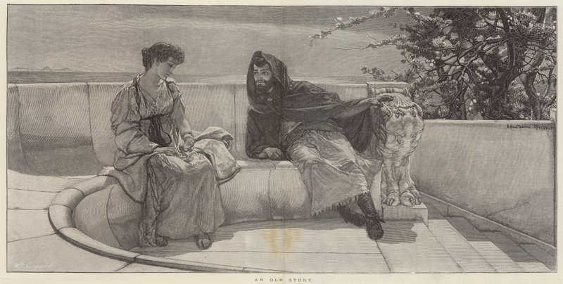 En gammal historia av Lawrence Alma Tadema
