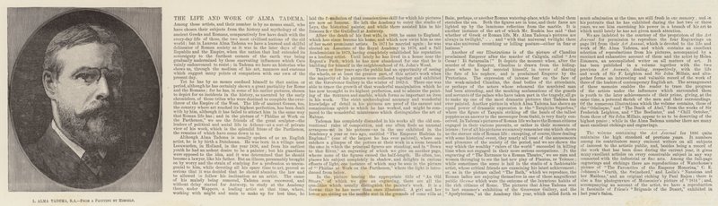 L Alma Tadema, RA av Lawrence Alma Tadema