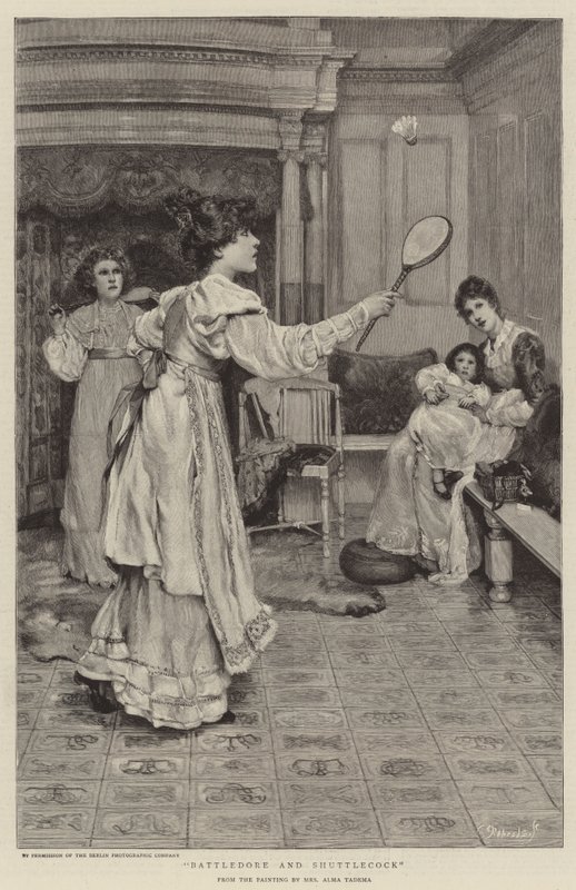 Battledore och Shuttlecock av Lawrence Alma Tadema