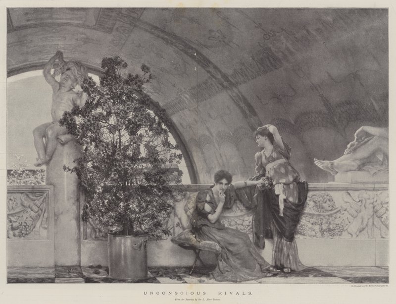 Medvetslösa rivaler av Lawrence Alma Tadema