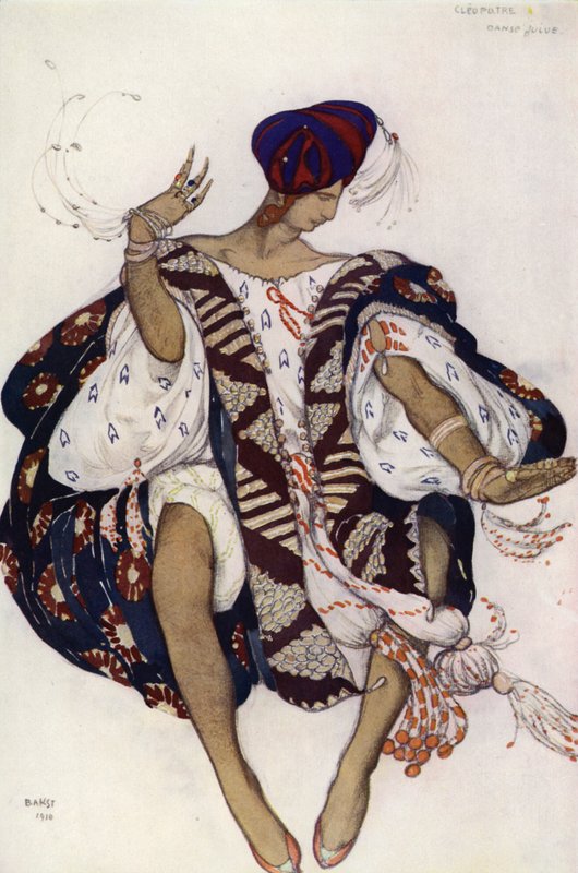 Judisk dans, för baletten Cleopatra (färg litho) av Leon (after) Bakst