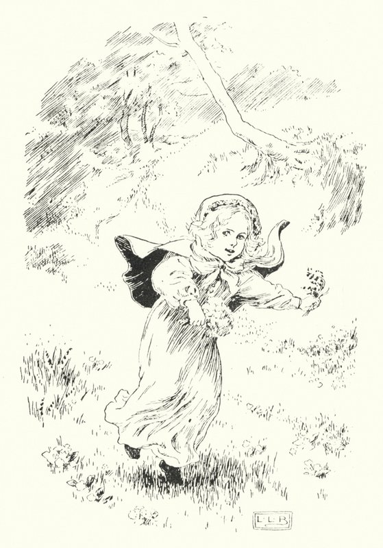 Här är jag, lilla hoppande Joan (gravyr) av Leonard Leslie Brooke