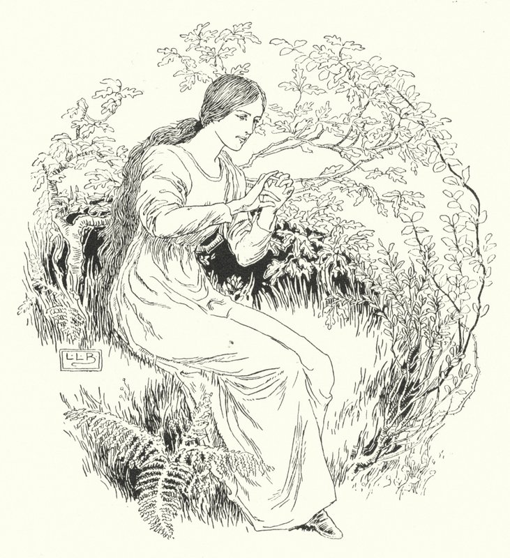 Jag gick till skogen och fick den (gravyr) av Leonard Leslie Brooke