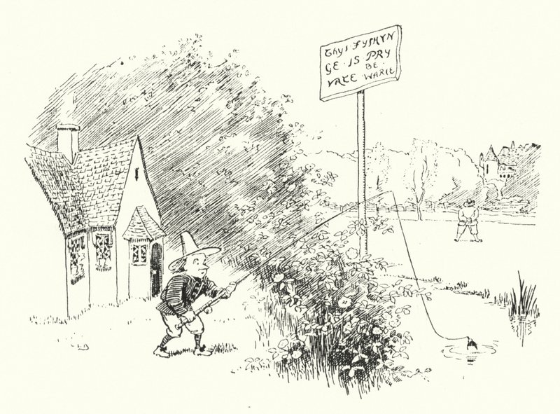 Little Tommy Tittlemouse (gravyr) av Leonard Leslie Brooke