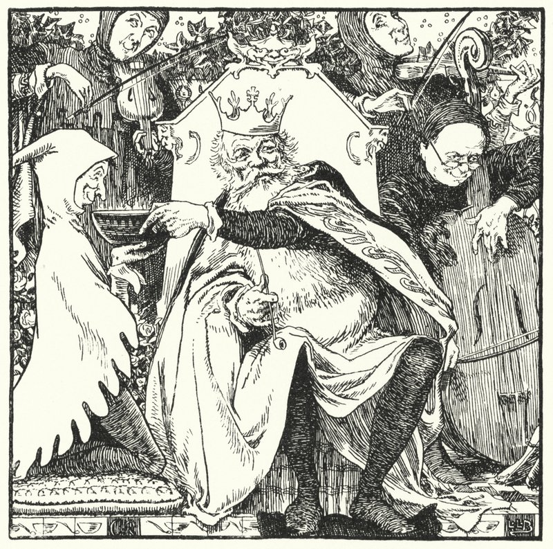 Old King Cole (gravyr) av Leonard Leslie Brooke