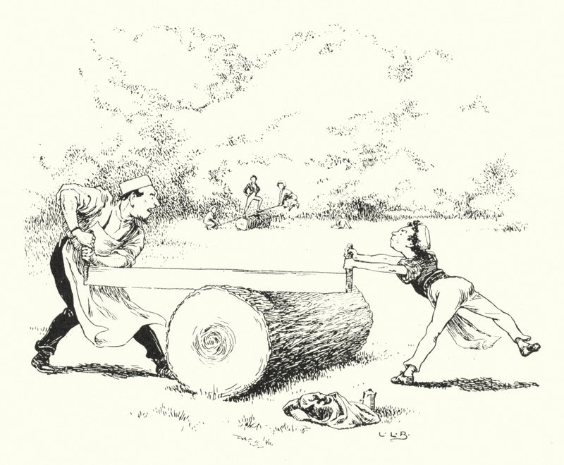 Se, såg, Margery Daw (gravyr) av Leonard Leslie Brooke