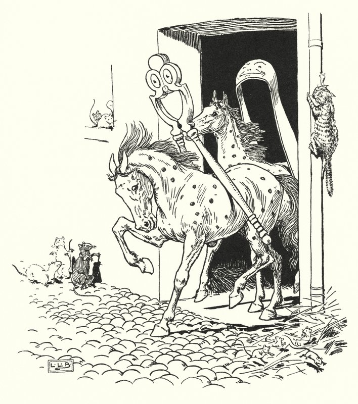 Nötknäpparna och sockertången (litho) av Leonard Leslie Brooke