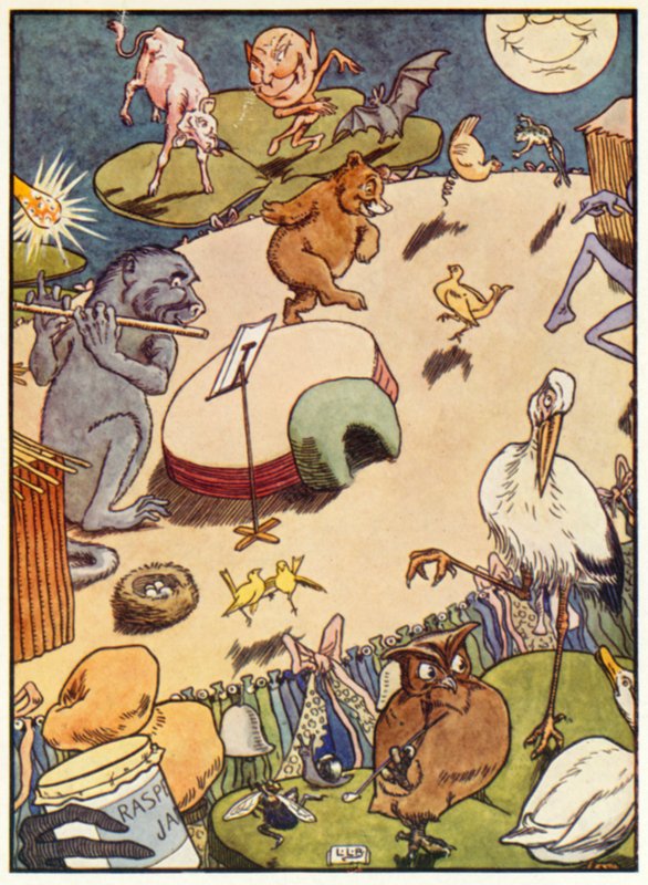 Quangle Wangles hatt (lito i färg) av Leonard Leslie Brooke