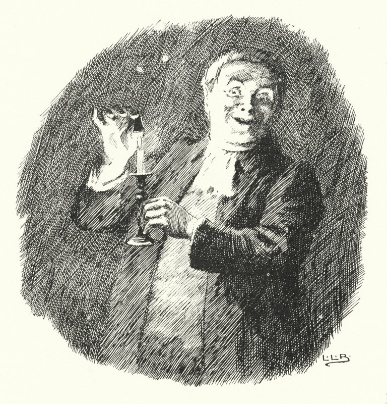 För att få dina ljus att hålla för ja, ni fruar och pigor ger ear-o (gravyr) av Leonard Leslie Brooke