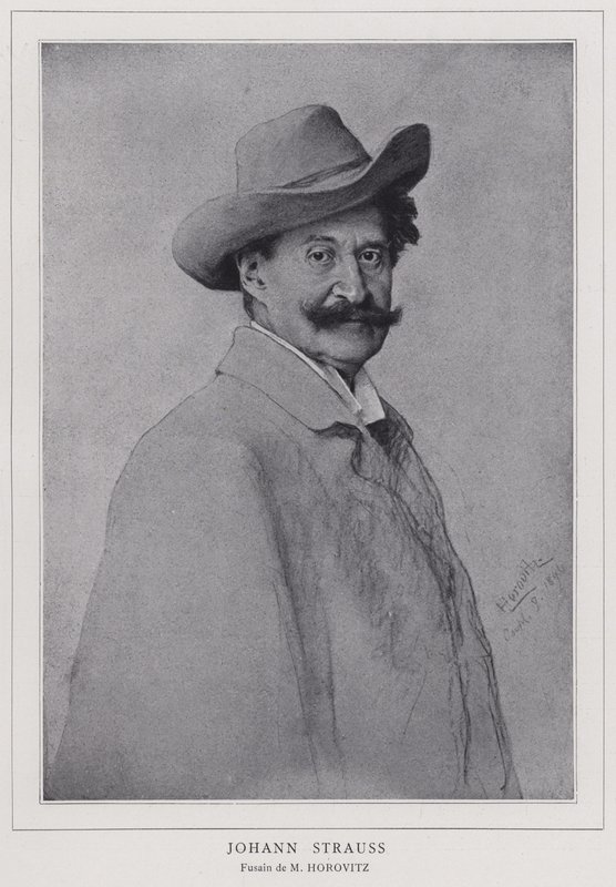 Johann Strauss den yngre, österrikisk kompositör av Leopold Horovitz