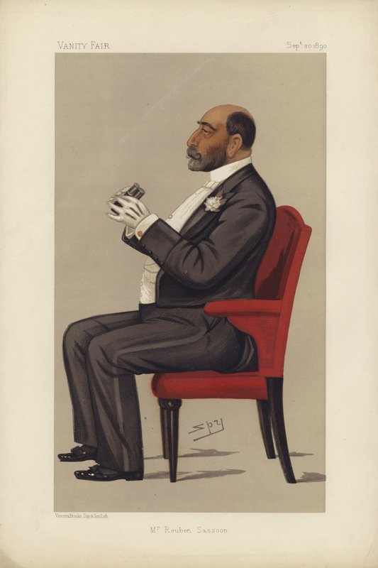 Mr Reuben Sassoon (färg litho) av Leslie Matthew Ward