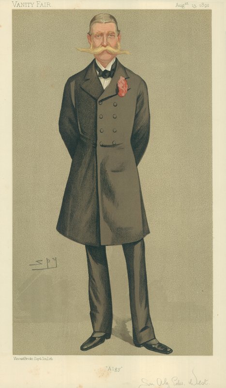 Överste William Cornwallis West, Algy, 13 augusti 1892, Vanity Fair-karikatyr av Leslie Matthew Ward
