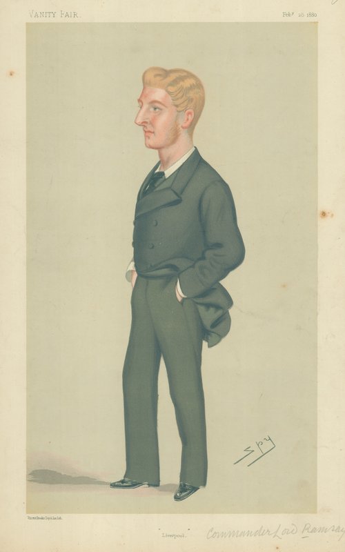 Commander Lord Ramsay, Liverpool, 28 februari 1880, Vanity Fair-tecknad serie av Leslie Matthew Ward