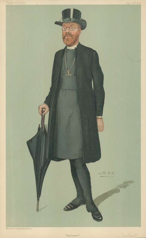 Edward Talbot, biskopen av Rochester, Rochester, 21 april 1904, tecknad Vanity Fair av Leslie Matthew Ward