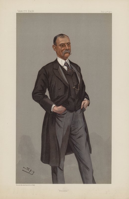 Frederick Treves, Freddie, 19 juli 1900, Vanity Fair-tecknad film (chromolitho) av Leslie Matthew Ward