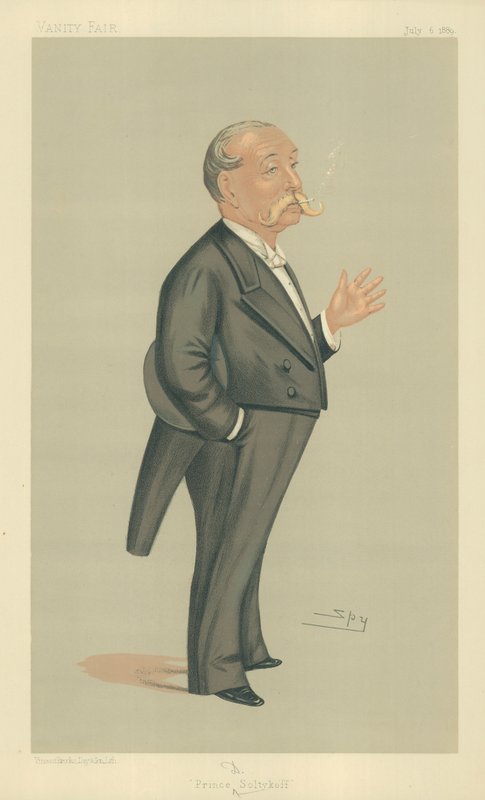 HSH Prince Demtrey Soltykoff, Prince Soltykoff, 6 juli 1889, Vanity Fair tecknad film av Leslie Matthew Ward