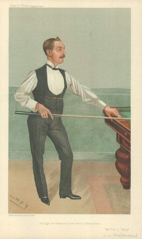 Harry W Stevenson, Han kan vara mästare om det fanns ett mästerskap, 25 maj 1905, Vanity Fair tecknad film av Leslie Matthew Ward