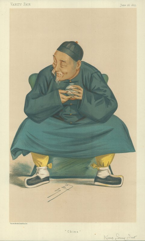 Hans excellens Kuo Sun Tao, Kina, 16 juni 1877, tecknad serie Vanity Fair av Leslie Matthew Ward