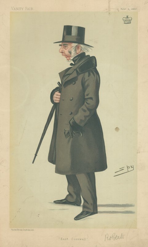 Lord Robartes, East Cornwall, 4 februari 1882, tecknad serie Vanity Fair av Leslie Matthew Ward