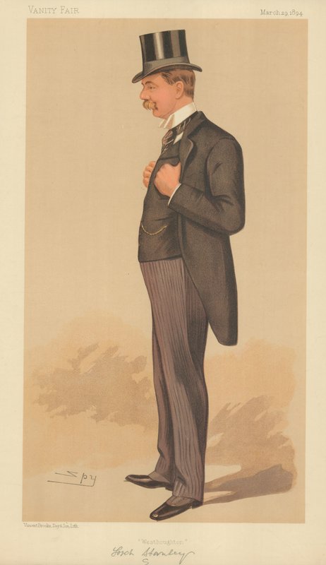 Lord Stanley MP, Westhoughton, 29 mars 1894, tecknad serie Vanity Fair av Leslie Matthew Ward
