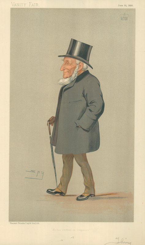 Lord Thring, han har skrivit om företag, 29 juni 1893, Vanity Fair-tecknad serie av Leslie Matthew Ward