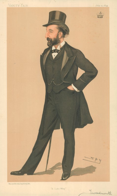Lord Tweedmouth, A late whip, 12 juli 1894, Vanity Fair-tecknad film av Leslie Matthew Ward