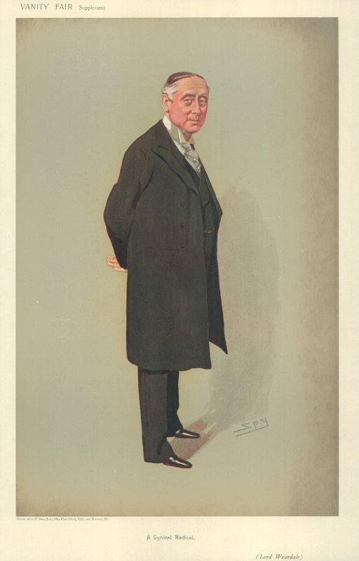 Lord Weardale, En cynisk radikal, 25 juli 1906, tecknad serie Vanity Fair av Leslie Matthew Ward
