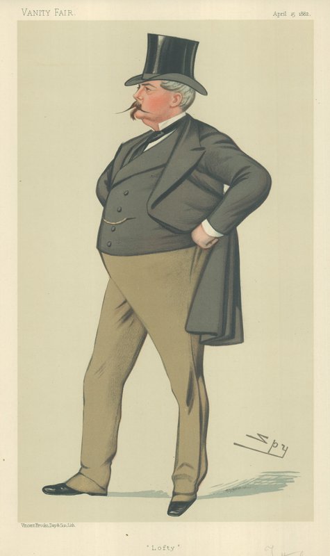 Mr Arthur Loftus Tottenham, Lofty, 15 april 1882, tecknad serie Vanity Fair av Leslie Matthew Ward