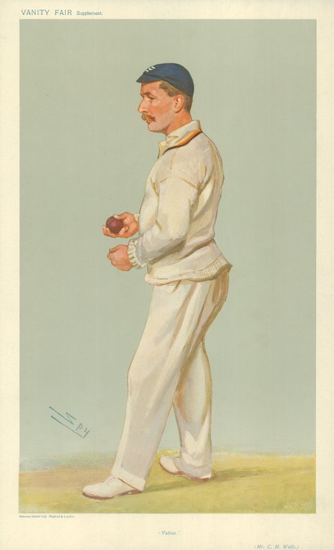 Mr C M Wells, far, 10 juli 1907, tecknad serie Vanity Fair av Leslie Matthew Ward