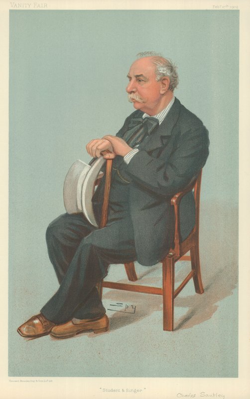 Mr Charles Santley, student och sångare, 27 februari 1902, tecknad serie Vanity Fair av Leslie Matthew Ward